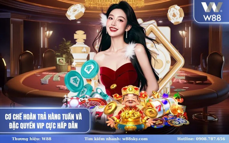 Cơ chế hoàn trả hàng tuần và đặc quyền vip cực hấp dẫn